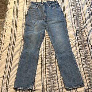 Abercrombie curve love 90s slim straight ultra high rise jeans